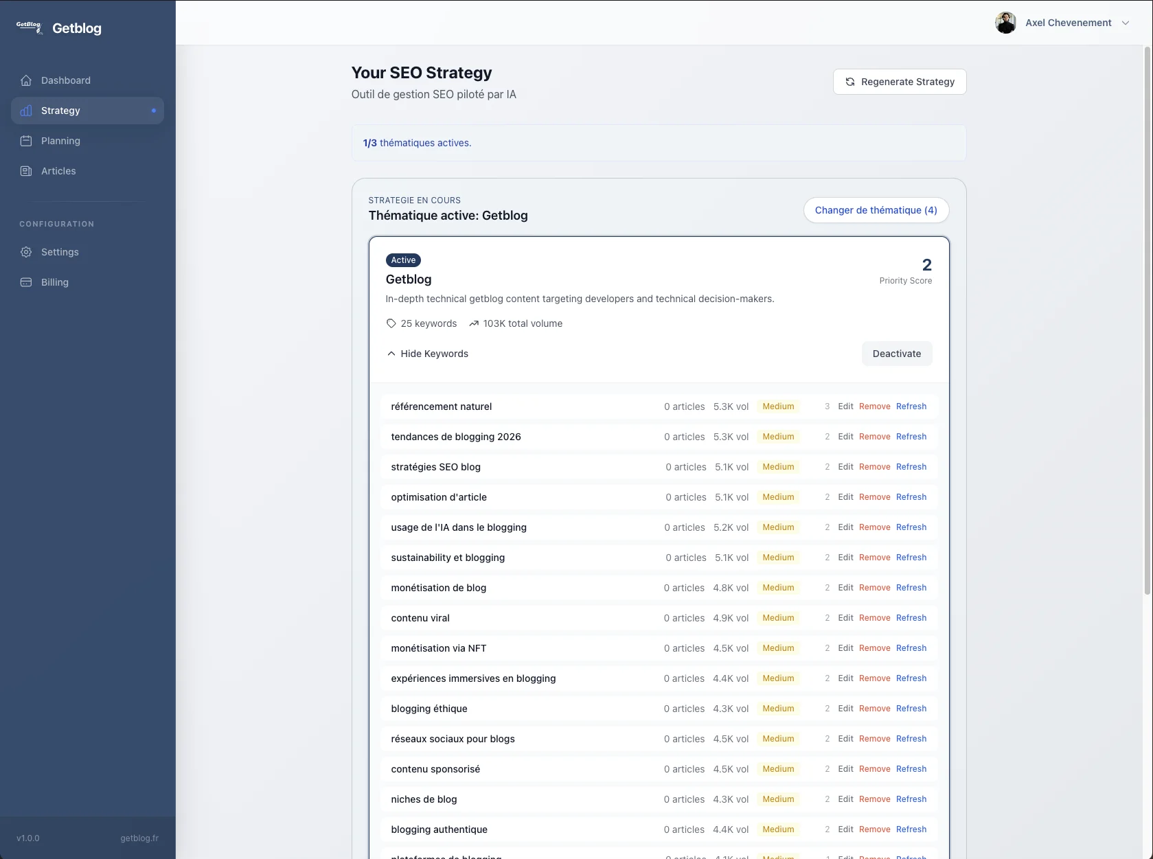Vue d'ensemble de la stratégie SEO PilotRanker